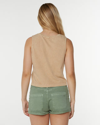 Roxy Women's Painted Shells Wildflower Tank Top - Praline