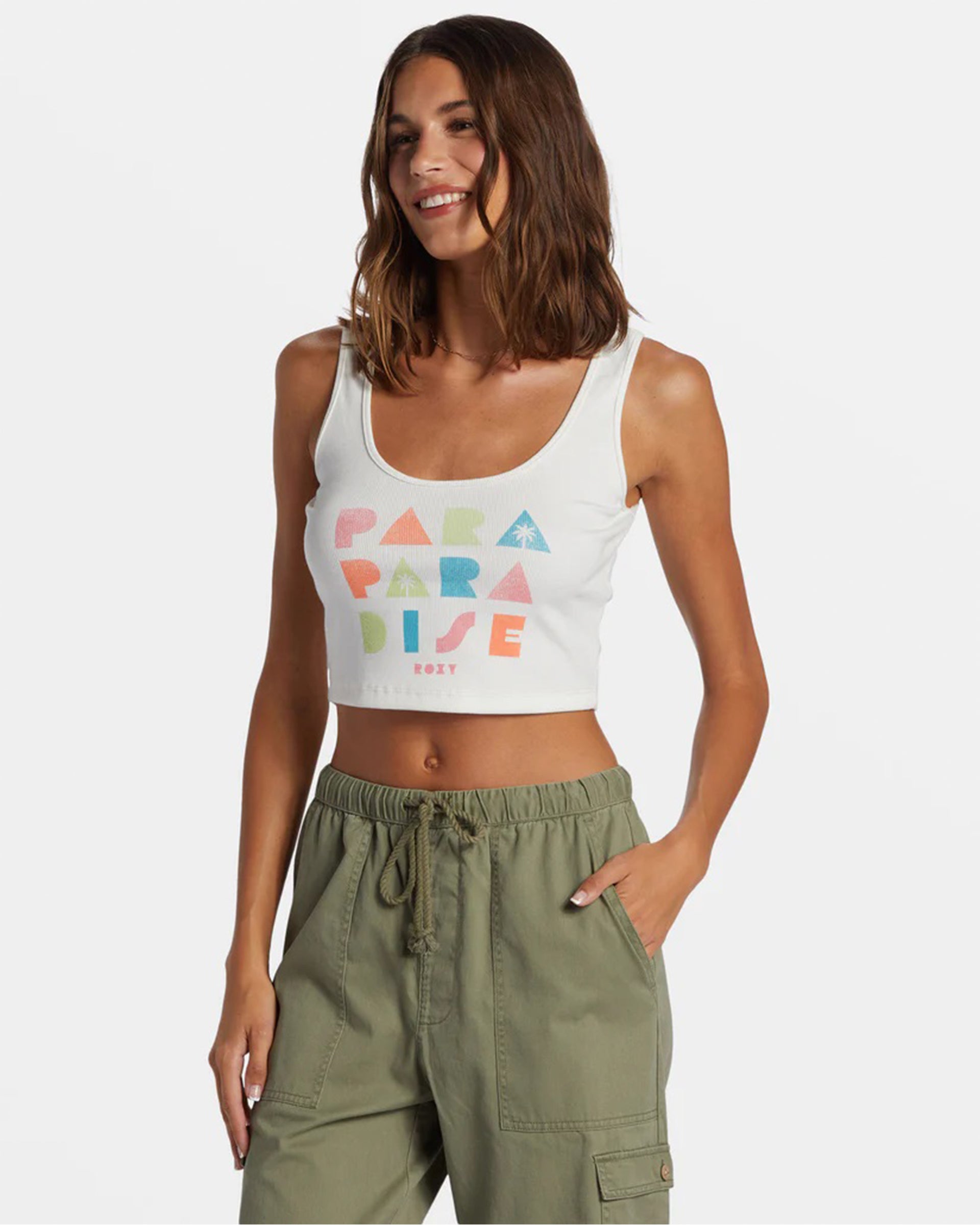 Roxy Women's Para Paradise Cropped Tank Top