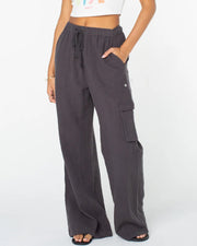 Roxy Women's Precious Cargo Beach Pants - Phantom