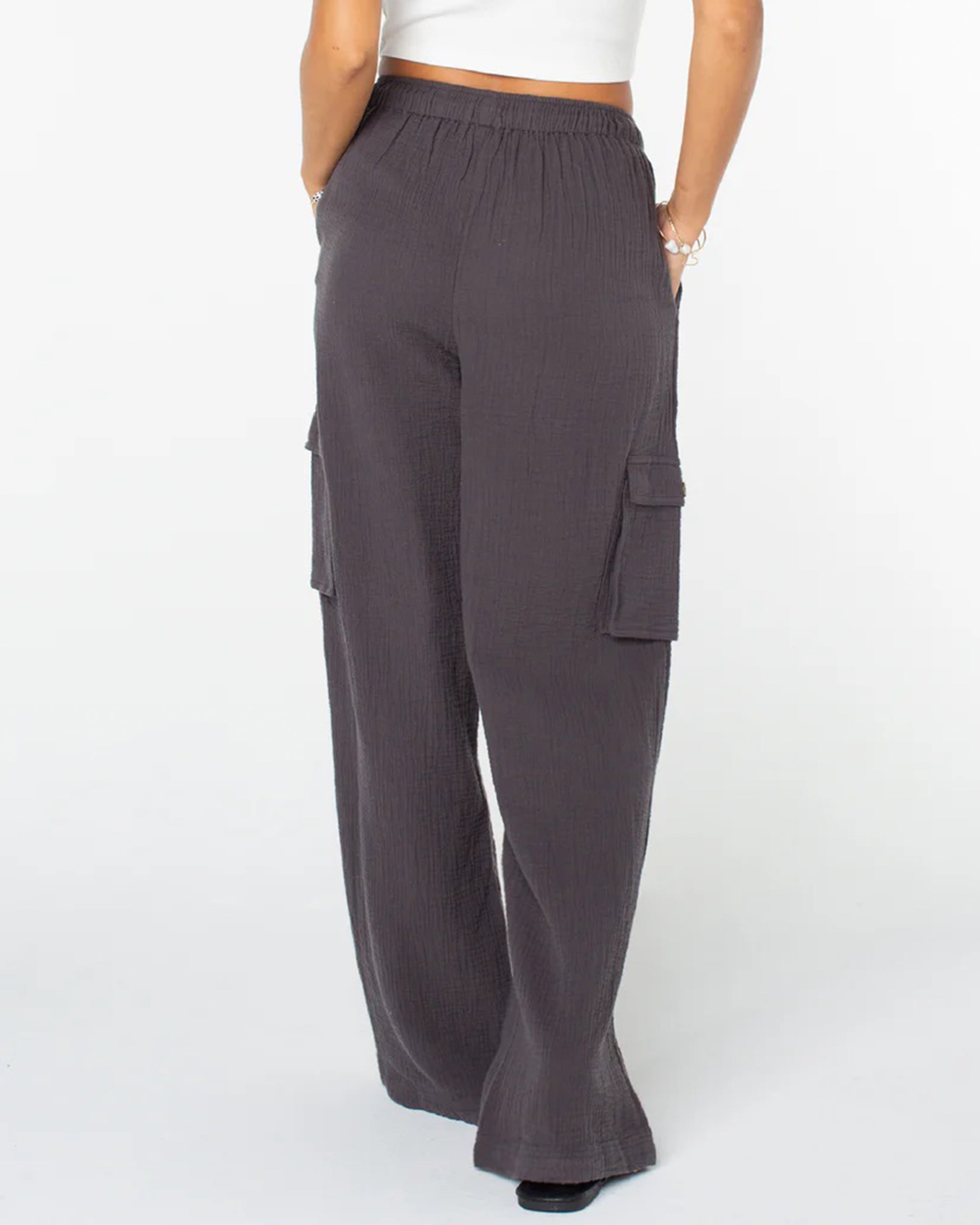 Roxy Women's Precious Cargo Beach Pants - Phantom