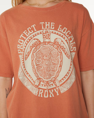 Roxy Protect The Locals Short Sleeve T-Shirt - Aragon