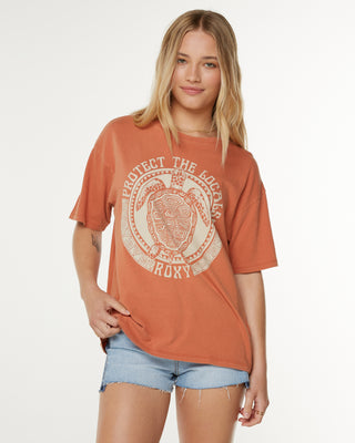 Roxy Protect The Locals Short Sleeve T-Shirt - Aragon