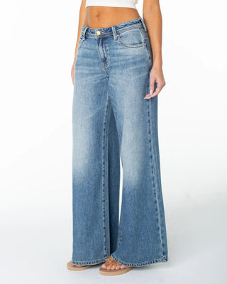 Women's Refuge Retro Pant - Playa Petal Denim Wash