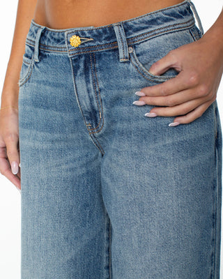 Women's Refuge Retro Pant - Playa Petal Denim Wash