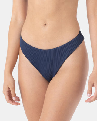 Roxy Women's Rib Roxy Love Scoop Cheeky Bikini Bottom - Mood Indigo