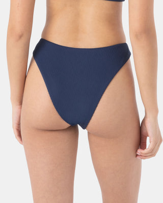 Roxy Women's Rib Roxy Love Scoop Cheeky Bikini Bottom - Mood Indigo