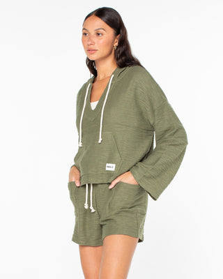 Roxy Women's Rich Coast Poncho - Four Leaf Clover Solid