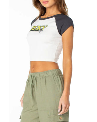 Roxy Women's Roxy Corp Crop T-Shirt - Phantom