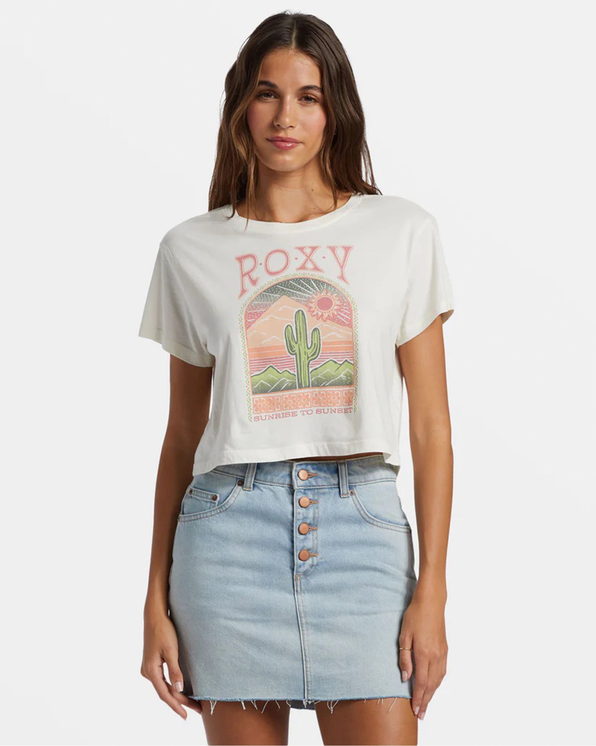 Roxy Women's Saguaro Cropped T-Shirt