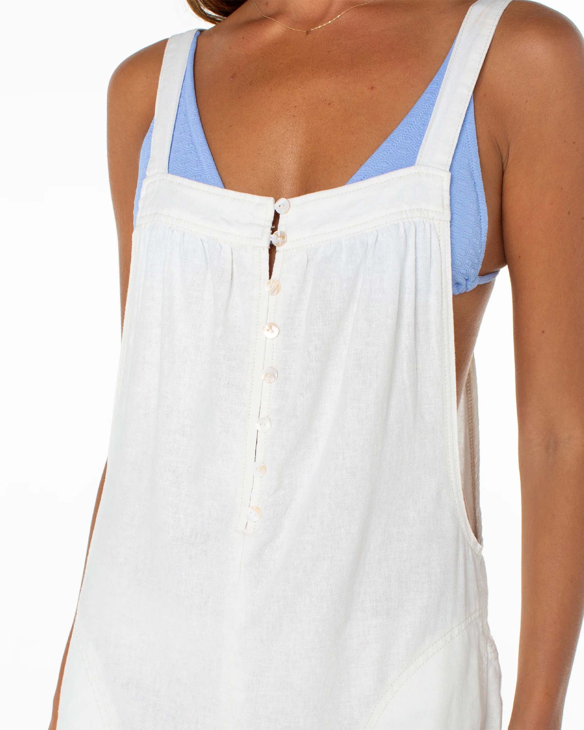 Roxy Women's Sail & Bow Jumpsuit - Cloud Dancer Solid