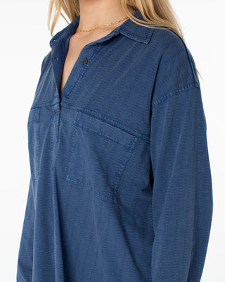 Roxy Women's Sandpiper Button Up - Sargasso Sea Solid