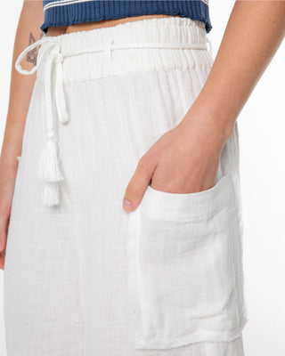 Roxy Women's Sea Goldie Pants - Snow White Solid