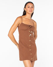 Roxy Women's Somewhere Sunny Dress - Brown