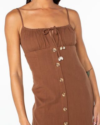 Roxy Women's Somewhere Sunny Dress - Brown