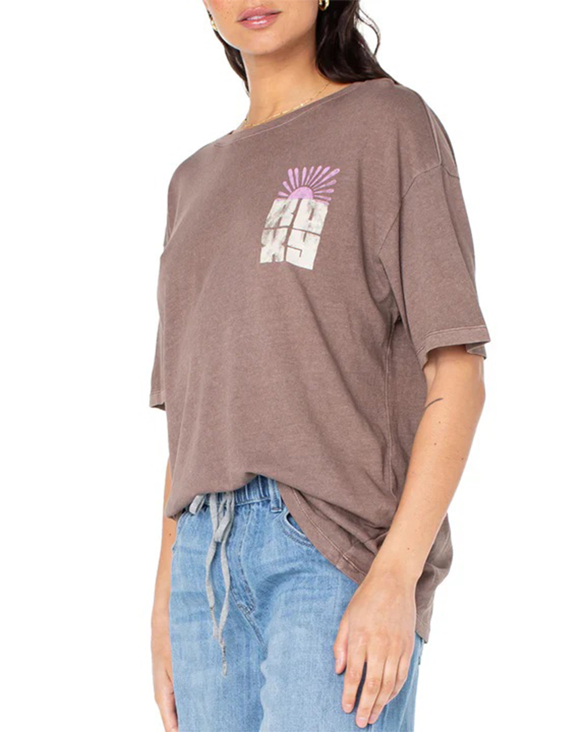 Roxy Women's Stay Salty GBFC T-Shirt - Tiramisu