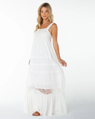 Roxy Women's Summer Wind Maxi Dress - Coconut Milk Solid