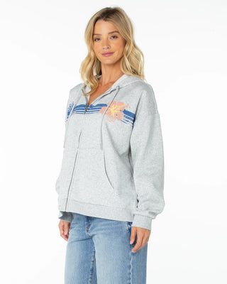 Women's Sundown Zip Hoodie - Heather Grey