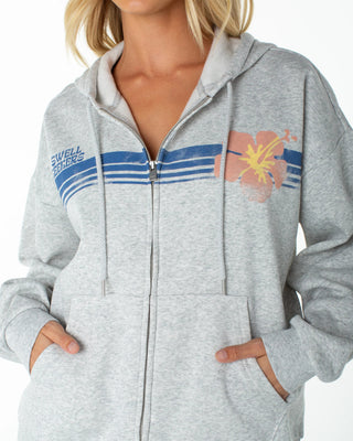 Women's Sundown Zip Hoodie - Heather Grey