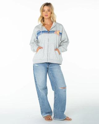 Women's Sundown Zip Hoodie - Heather Grey