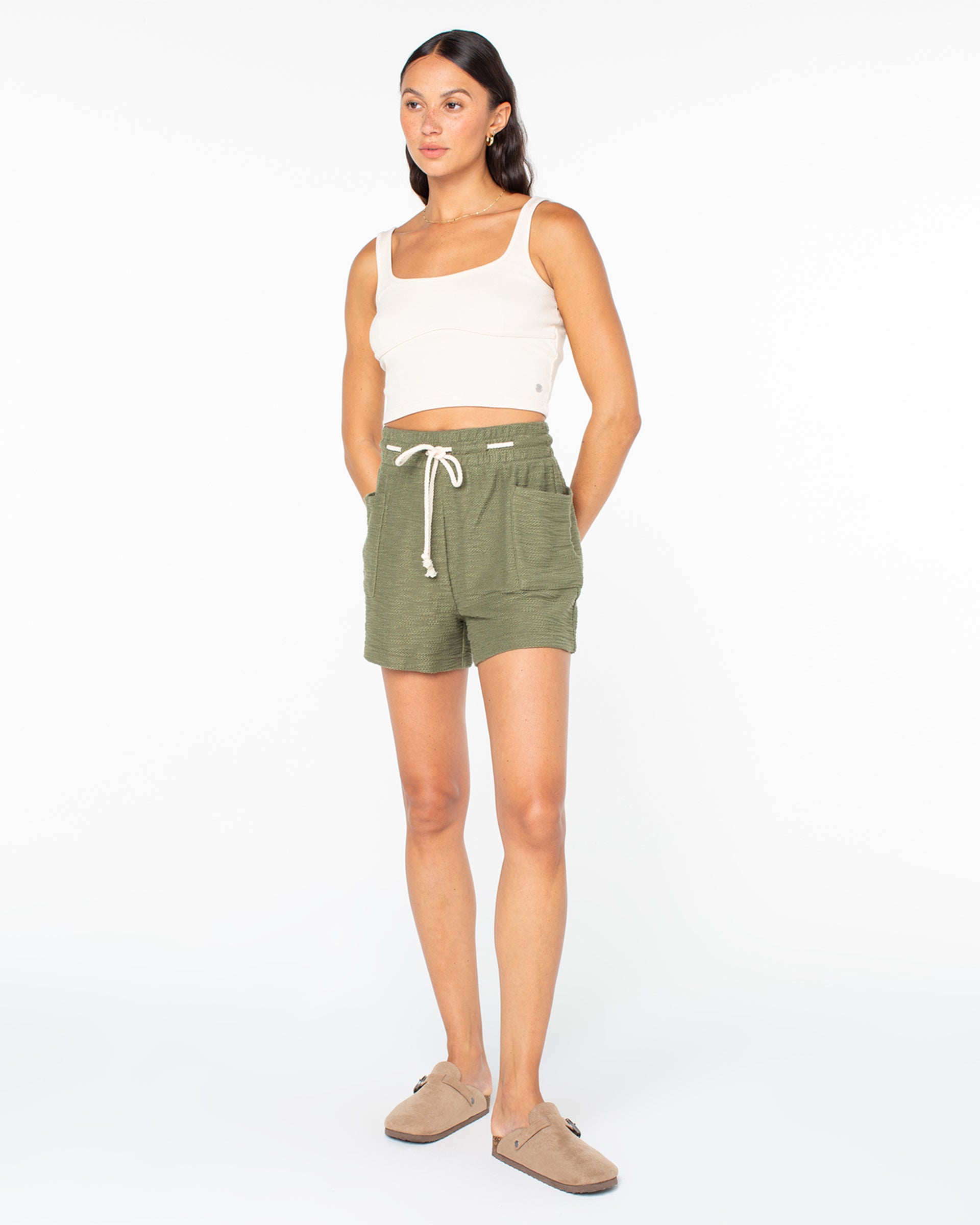 Sunny Coast Short - Four Leaf Clover Solid - Four Leaf Clover Solid