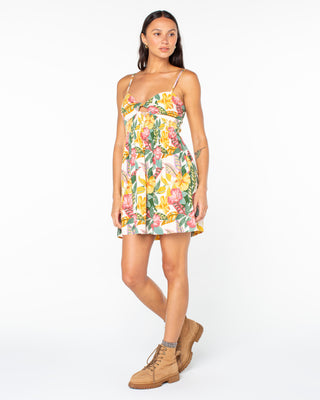 Roxy Women's Sunrise Vibes Linen Dress - Multi