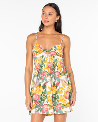 Roxy Women's Sunrise Vibes Linen Dress - Multi