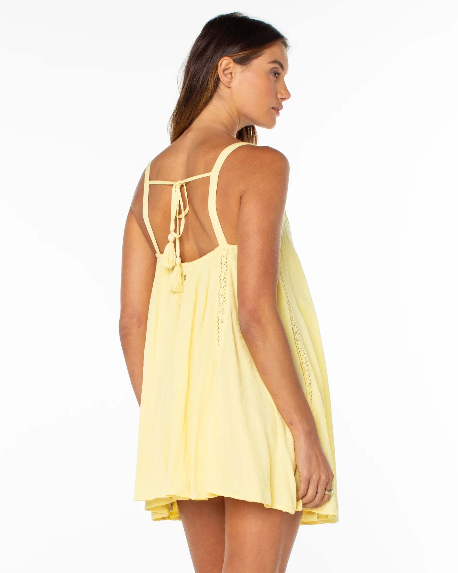 Roxy Women's Sunswept Mini Dress - Popcorn Solid
