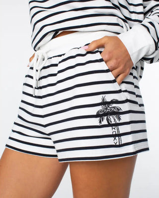 Roxy Women's Surfing By Moonlight Stripe Short - Anthracite