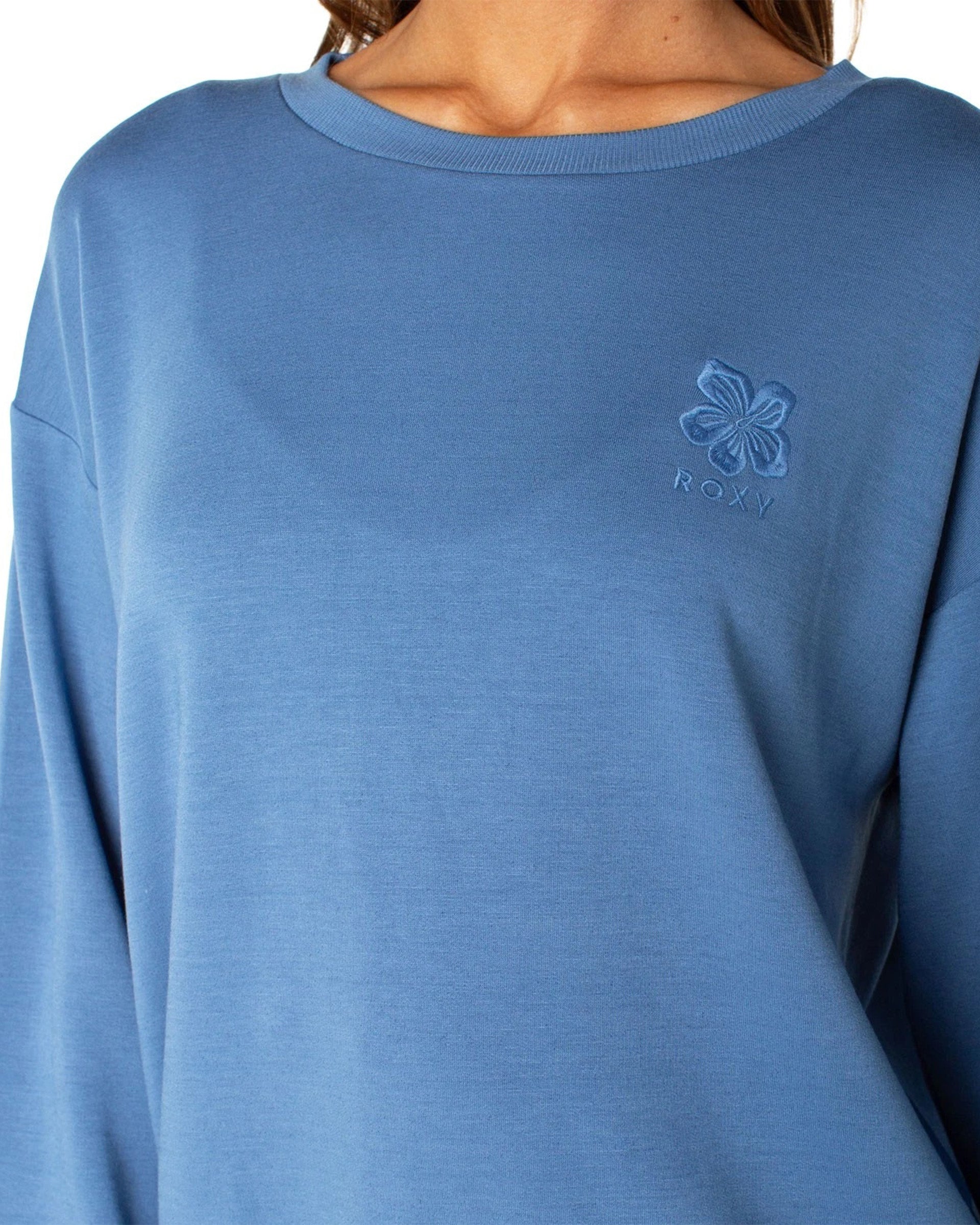 Roxy Women's Surfing By Moonlight Sweater - Blue Horizon