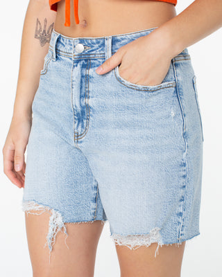 Roxy Women's The Icon Short - Jeanius Denim Wash
