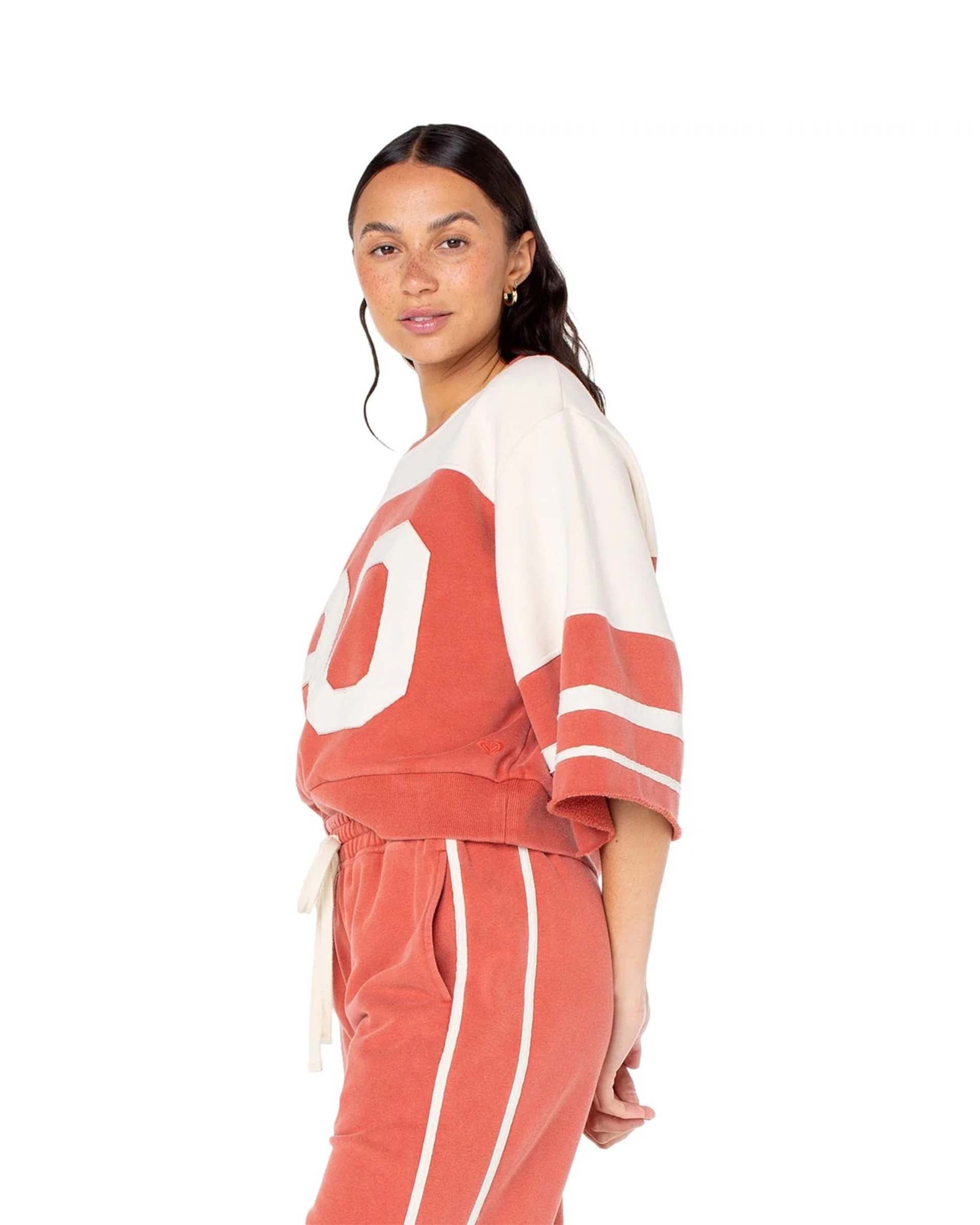 Roxy Women's Tide Vibes Top - Cinnabar Parchment Solid