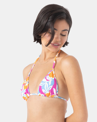 Roxy Women's Topanga Canyon Mini Tiki Triangle Bikini Top - Multi
