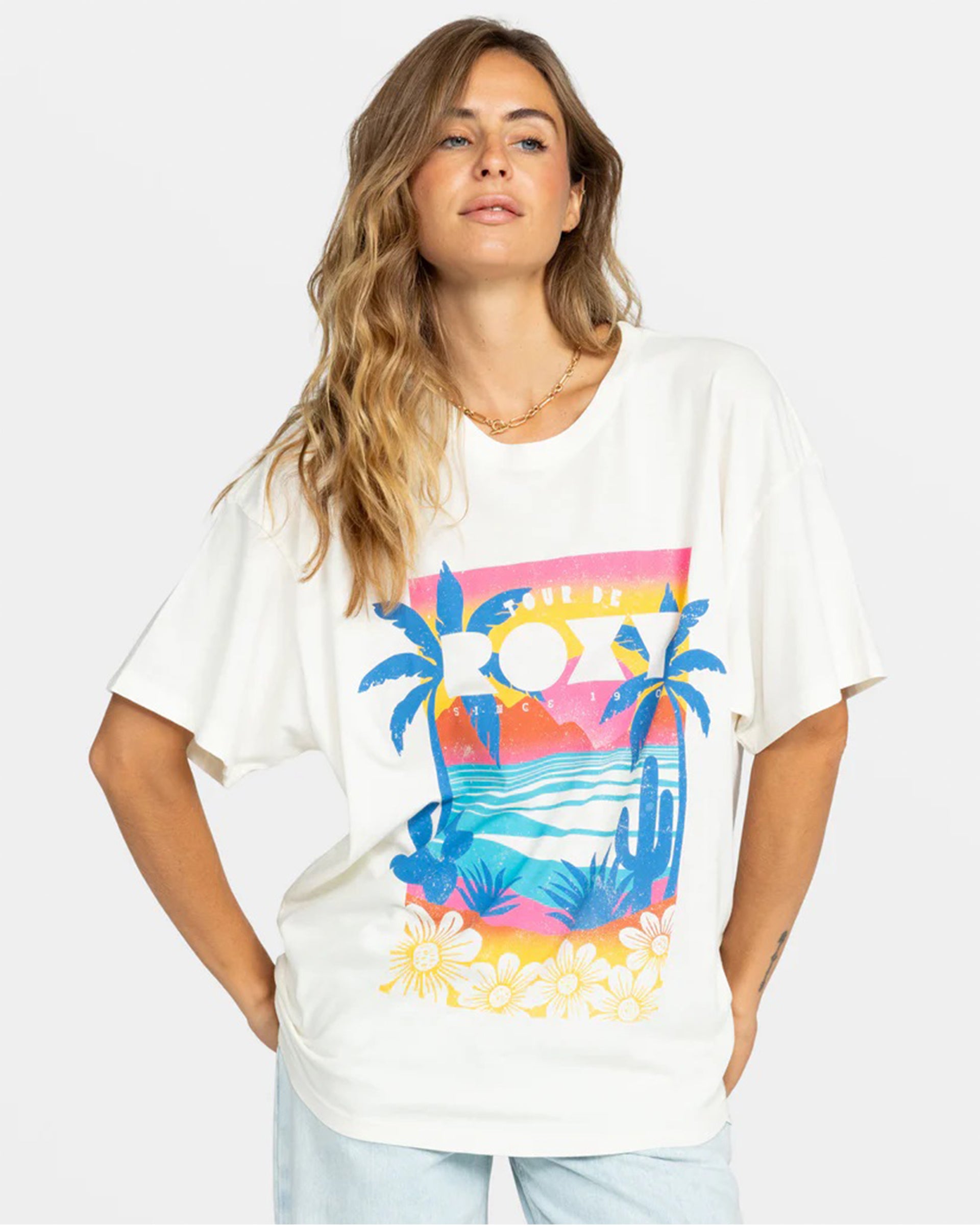 Roxy Women's Tour De Roxy Oversized S/S T-shirt