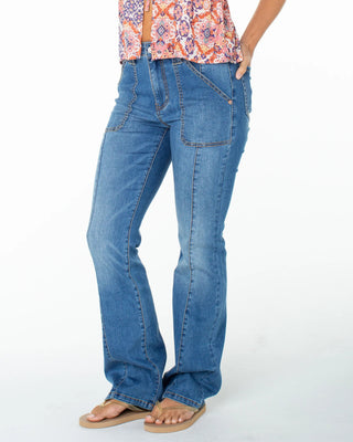 Roxy Women's Trailhead Pant - Ocean Blur Denim Wash