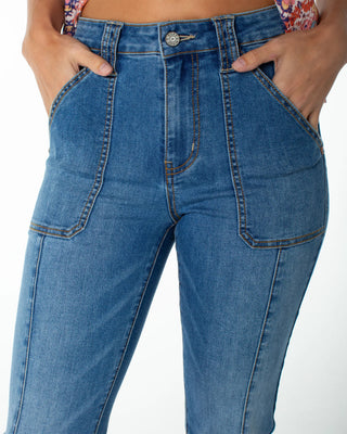 Roxy Women's Trailhead Pant - Ocean Blur Denim Wash