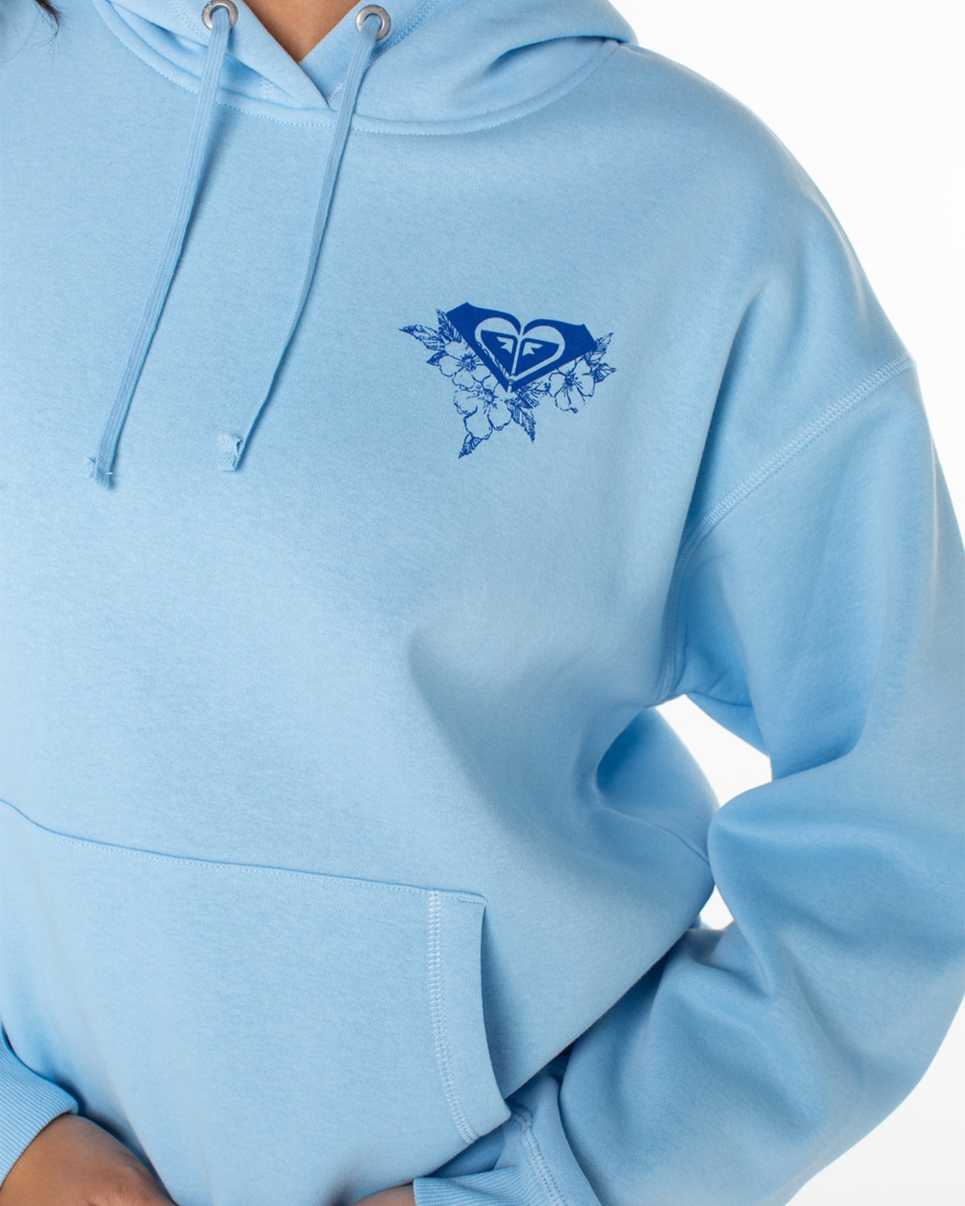 Roxy Women's Wailea Hoodie - Airy Blue Makine Waves