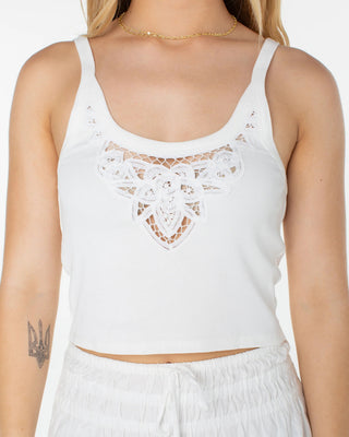 Roxy Women's Wanderlust Tank Top - Snow White Solid