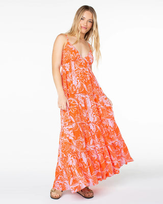 Roxy Women's Warm Rays Maxi Dress - Tigerlily Tropical