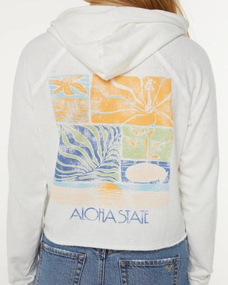 We Arrived Sweatshirt - Snow White Sea Glass