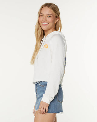 We Arrived Sweatshirt - Snow White Sea Glass