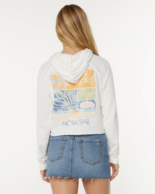 We Arrived Sweatshirt - Snow White Sea Glass