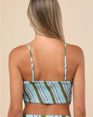 Roxy Women's Wild At Heart Cami Top - Blue Stripe