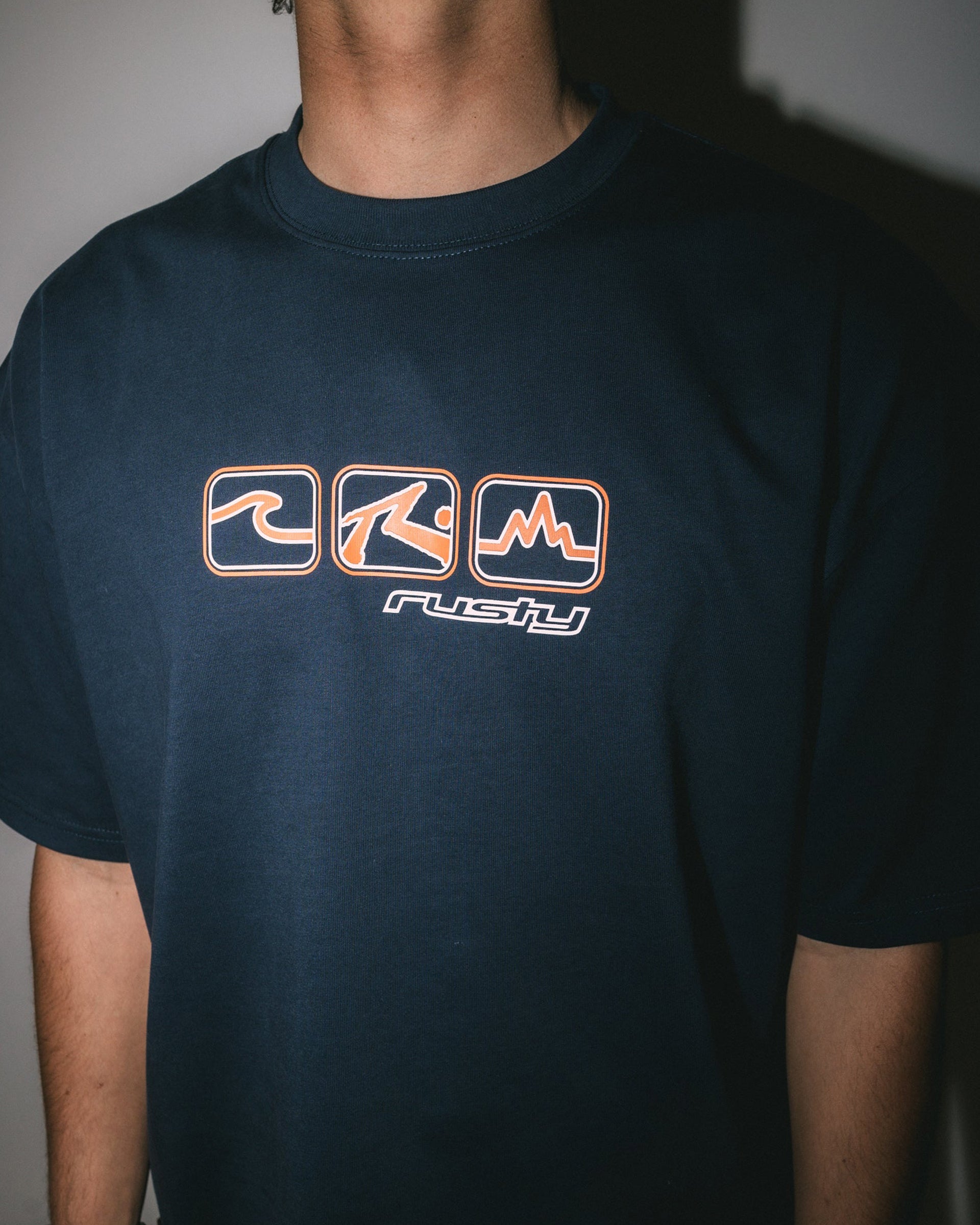 3 Squared Heavy S/S T-Shirt - Navy Blue – Jack's Surfboards