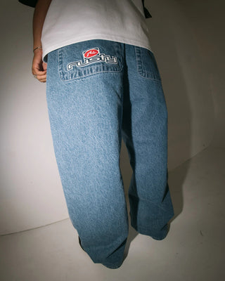 Rusty Boonta Baggy Pant - Middy Blue