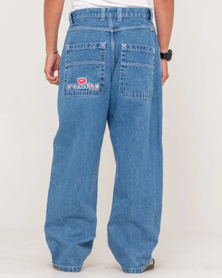 Rusty Boonta Baggy Pant - Middy Blue