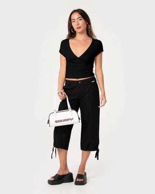 Women's Christina Vee Neck Top - Black