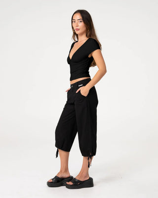 Women's Christina Vee Neck Top - Black
