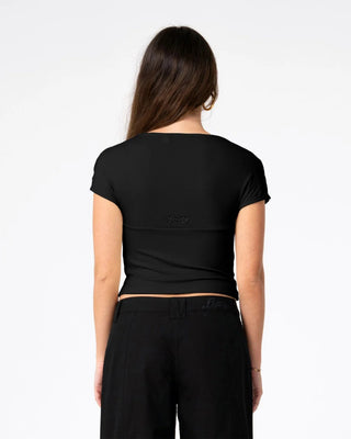 Women's Christina Vee Neck Top - Black