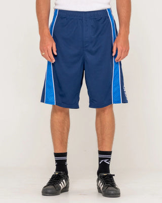 Rusty Cybernate Sports Mesh Short - Navy Blue