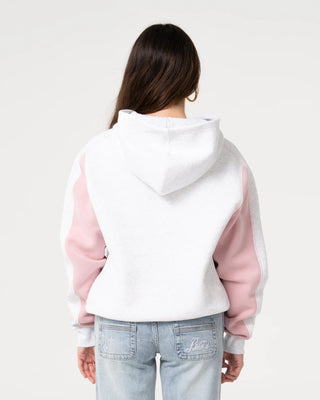 Rusty Women's Cyberwaves Oversized Hood - Ecru Marle/Pink